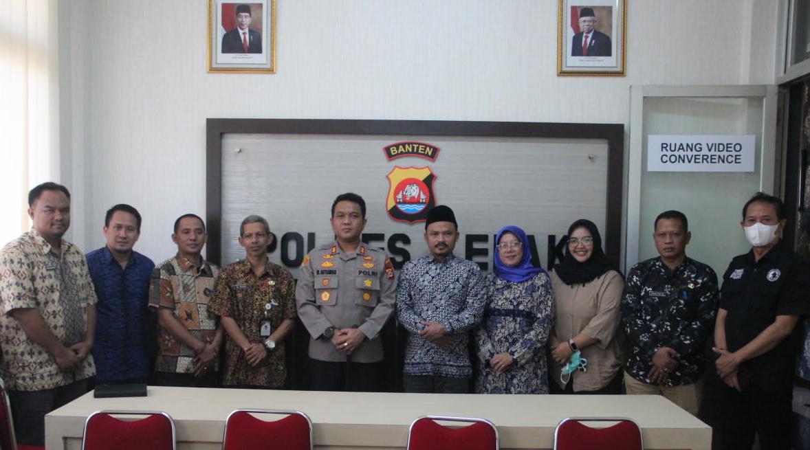 Agar Berjalan Sesuai Tahapan, Polres dan KPU Lebak Bahas Pemilu 2024 Secara Bersama