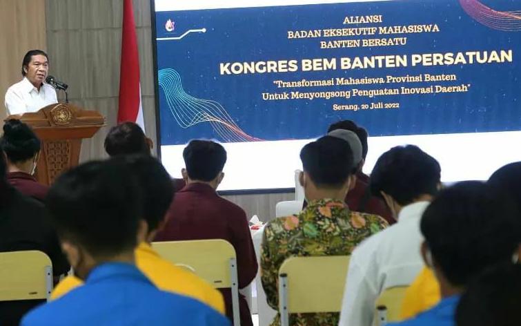 Hadir di Acara Kongres BEM Banten Persatuan, Ini yang Disampaikan Al Muktabar