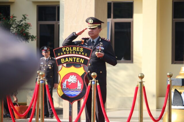 Upacara peringatan Hari Kesaktian Pancasila Kapolres Pandeglang AKBP Dhyno Indra Setyadi