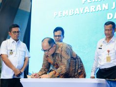 Jaga Pelestarian Lingkungan, PJLH DAS Cidanau dan PT KTI Teken MoU, Gubernur: Ini Dalam Rangka Konservasi Wilayah Rawa Danau Kerja sama PT KTI