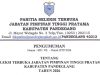 Pengumuman Seleksi Terbuka Jabatan Pimpinan Tinggi Pratama Kabupaten Pandeglang Tahun 2026