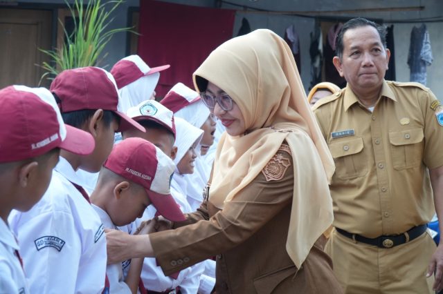 Hari pertama masuk sekolah di Kabupaten Pandeglang