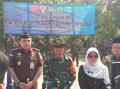 TMMD ke-129 Kabupaten Pandeglang Dimulai, Dandim: Satukan Langkah Membangun Negeri dari Desa Pembukaan TMMD ke-129 Pandeglang