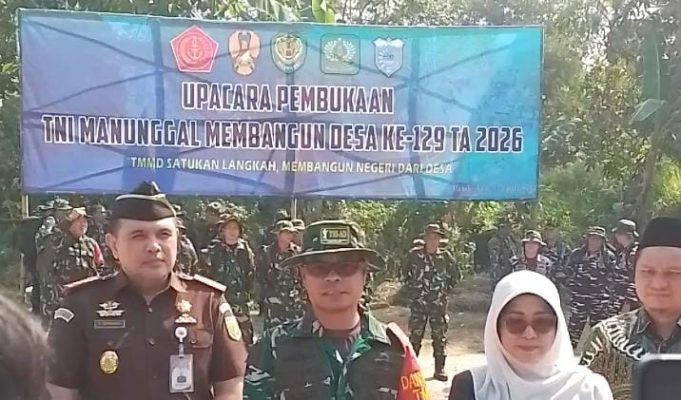 TMMD ke-129 Kabupaten Pandeglang Dimulai, Dandim: Satukan Langkah Membangun Negeri dari Desa Pembukaan TMMD ke-129 Pandeglang