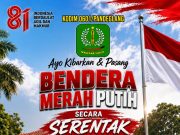 Kodim 0601/Pandeglang Imbau Masyarakat Agar Kibarkan Bendera Merah Putih Sejak 1 Agustus 2026 HUT Kemerdekaan RI ke-81