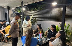 Antisipasi Gangguan Keamanan, Anggota Polres Pandeglang Gelar Patroli Sejumlah Kafe Polres Pandeglang Patroli