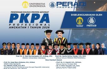 Ayo Daftarkan, UI Bekerja Sama PERADI Profesional Buka Pendidikan Khusus Profesi Advokat Angkatan I Tahun 2026 Pendaftaran advokat