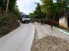 Wujudkan Akses yang Lebih Baik, Kodim 0601/Pandeglang Percepat Pembangunan Jalan Rancapinang-Padali Jalan Rancapinang-Padali