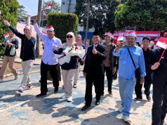 Semarak HUT Ke- 81 Kemerdekaan RI, Insan Pers Ambil Bagian Ikut Defile Bersama Diskominfo Pandeglang HUT ke- 81 Kemerdekaan RI