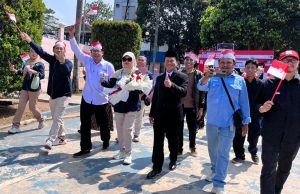 Semarak HUT Ke- 81 Kemerdekaan RI, Insan Pers Ambil Bagian Ikut Defile Bersama Diskominfo Pandeglang HUT ke- 81 Kemerdekaan RI
