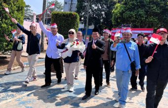 Semarak HUT Ke- 81 Kemerdekaan RI, Insan Pers Ambil Bagian Ikut Defile Bersama Diskominfo Pandeglang HUT ke- 81 Kemerdekaan RI