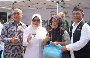 Baznas Pandeglang Bekerja Sama Baznas Provinsi Gelar Bazar Murah, Raden Dewi: Kami Mengapresiasi Baznas dan OJK Bazar sembako murah Baznas Kabupaten Pandeglang
