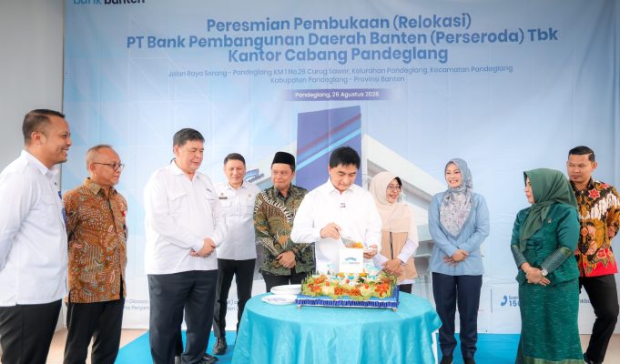 Perkuat Kualitas Layanan, Bank Banten Terus Lalukan Ekspansi Relokasi PT. Bank Banten kantor Cabang Pandeglang
