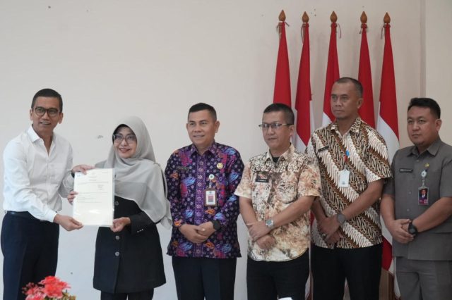 Acara serah terima lahan untuk Lumbung Pangan