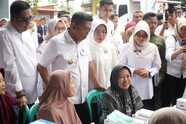 Monitoring pelaksanaan CKG bersama Gubernur Banten Andra Soni