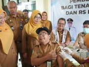 Cegah Masyarakat Terpapar Virus, Pemkab Pandeglang Kerja Sama PT Kalbe Farma Gelar Vaksinasi Influenza Seribu Dosis Vaksinasi influenza terhadap tenaga kesehatan