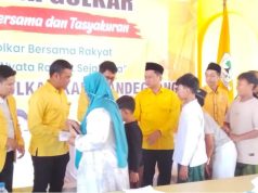 Peringati HUT ke- 62 Partai Golkar, Tb. Agus Umam Santuni Anak Yatim Piatu, Ziarah Kubur dan Istigasah Ketua DPD Partai Golkar Kabupaten Pandeglang Tb. Agus Khatibul Umam