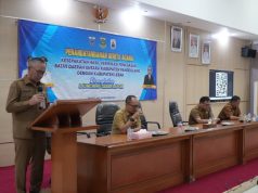 Perkuat Kepastian Batas Wilayah dengan Kabupaten Lebak, Pemkab Pandeglang Luncurkan Program ‘Geber Lapor’ Penandatanganan berita acara kesepakatan hasil verifikasi penegasan batas wilayah
